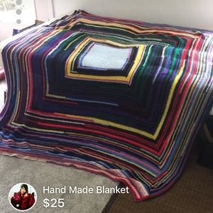 {{SOLD}} Hand Made Multicolored Blanket